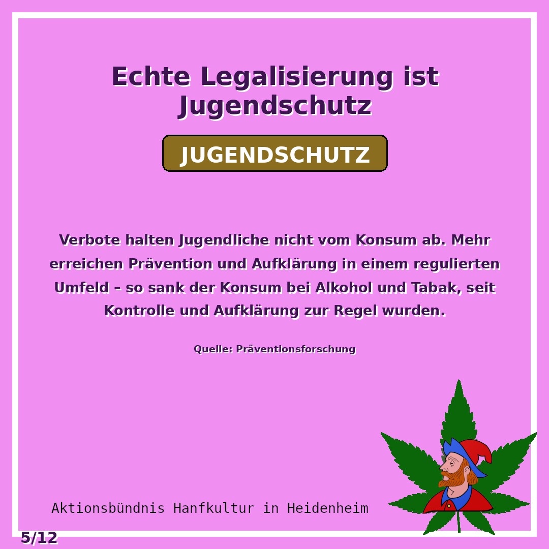 Verbote halten Jugendliche nicht vom Konsum ab. Mehr erreich