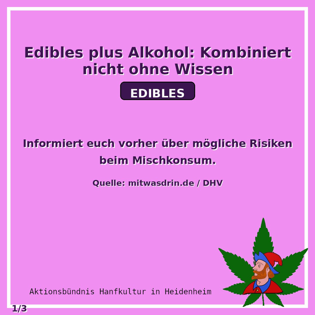 Edibles plus Alkohol: Kombiniert nicht ohne Wissen · Teaser
