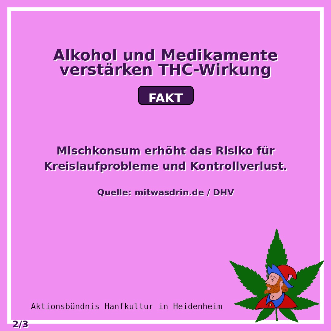 Edibles plus Alkohol: Kombiniert nicht ohne Wissen · Fakt